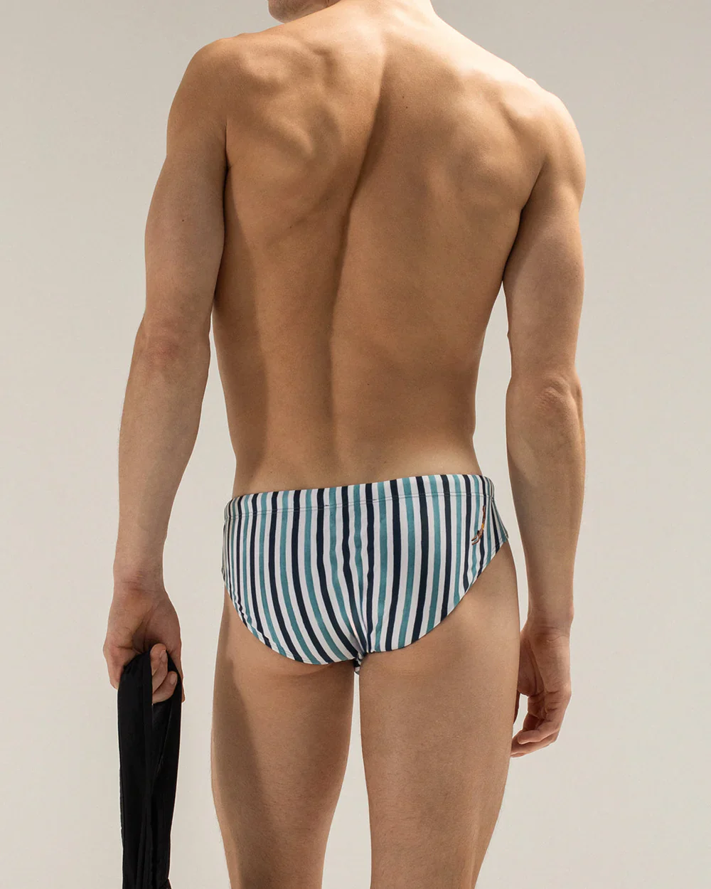 Multicolor Wave Econyl Swim Brief - Image 4