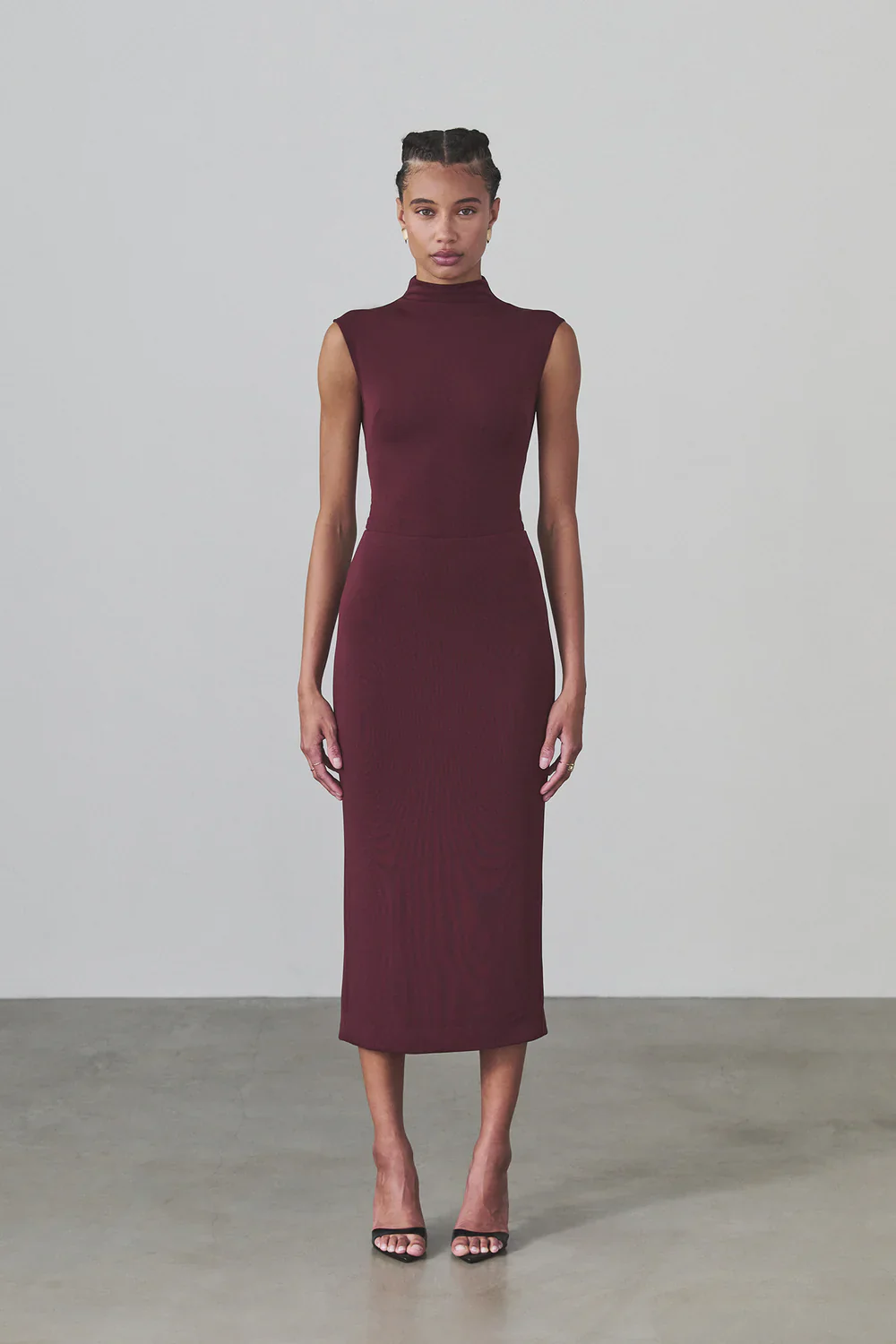 Natalia Midi Skirt Burgundy - Image 2