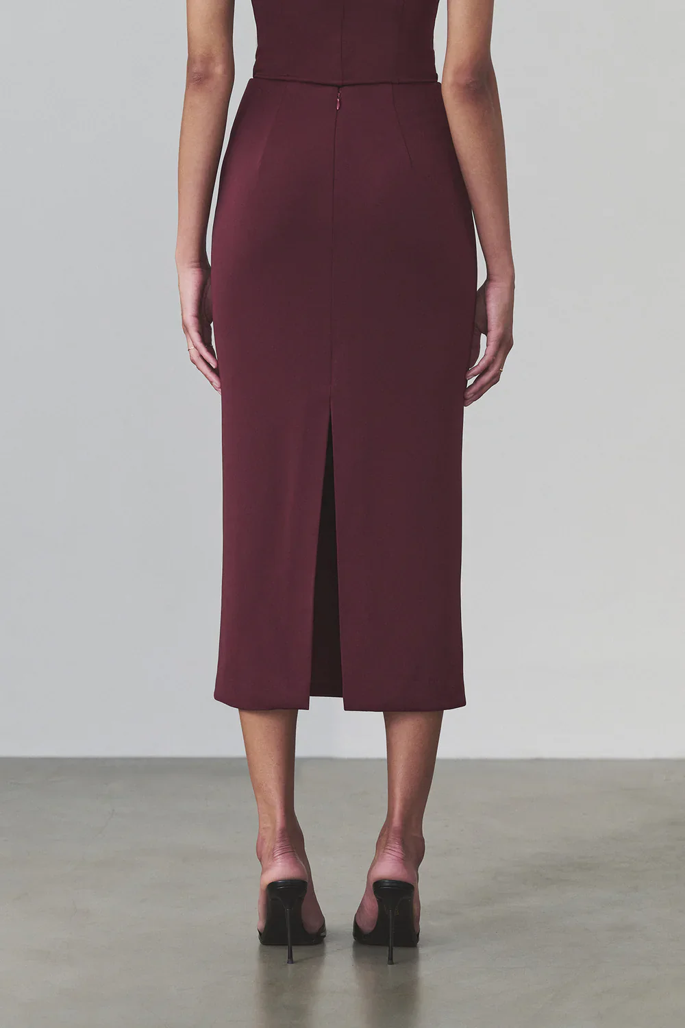 Natalia Midi Skirt Burgundy - Image 4