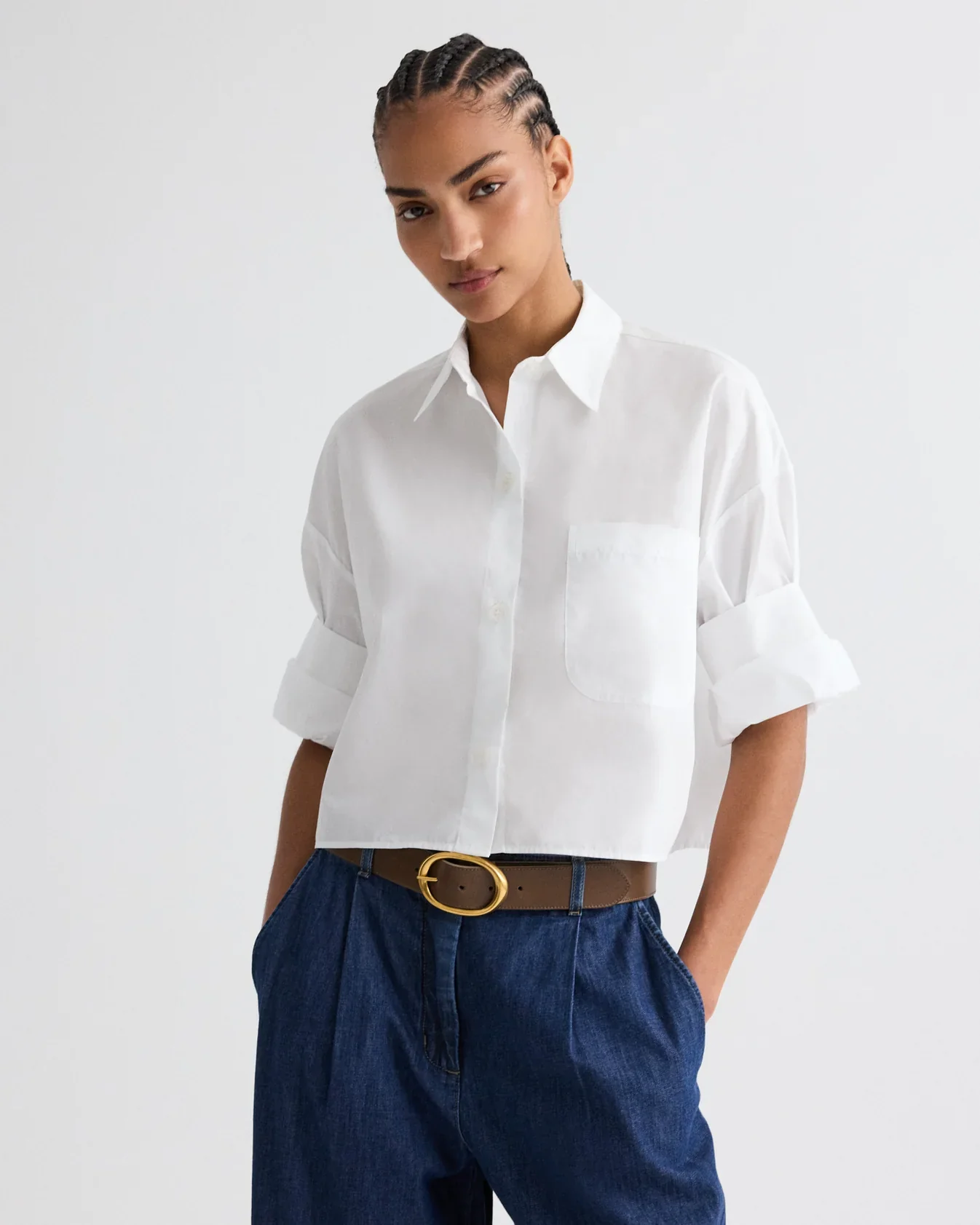 Next Ex Shirt Cotton White - Image 3