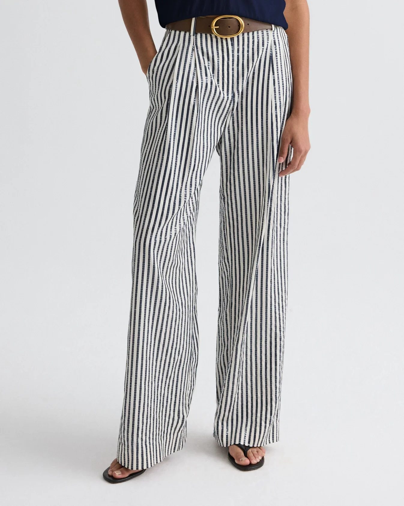 Sulli Trouser Indigo-White - Image 2