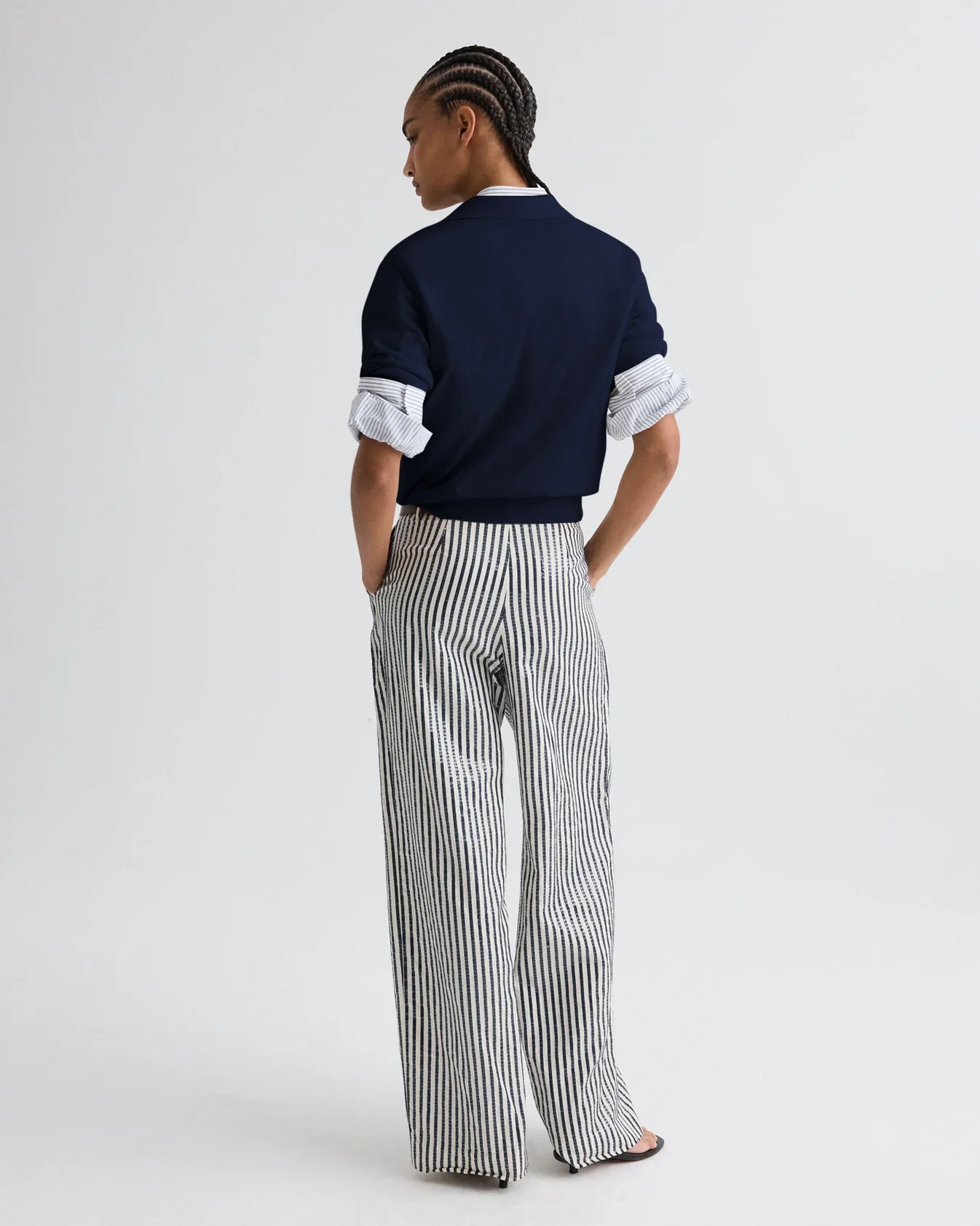 Sulli Trouser Indigo-White - Image 5