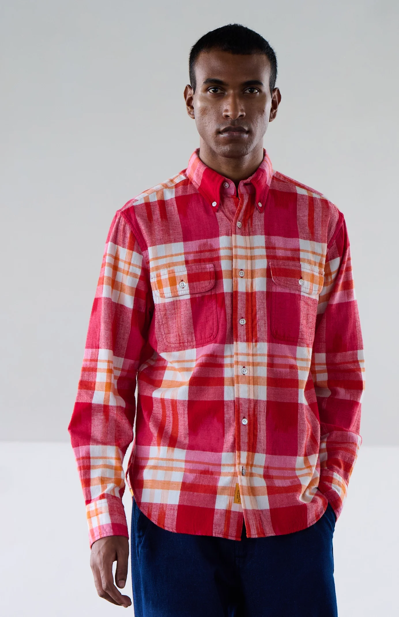 No128 Twin Flap Pocket Button Down Collar Shirt (Final Sale) - Image 5