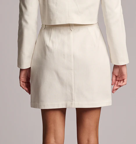 NYLAH SKIRT  - WHITE - Image 3