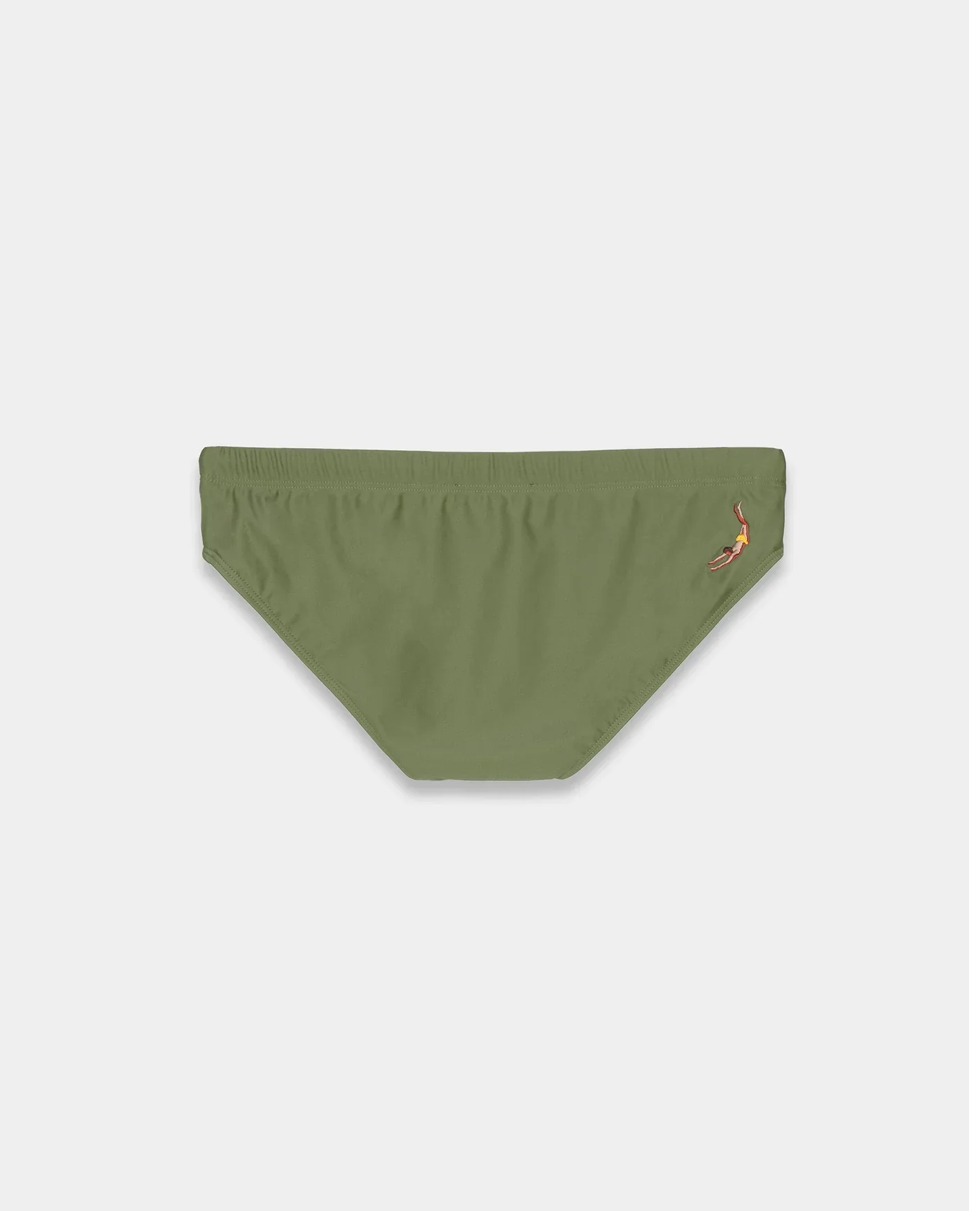 Olive ECONYL Swim Breif - Image 2