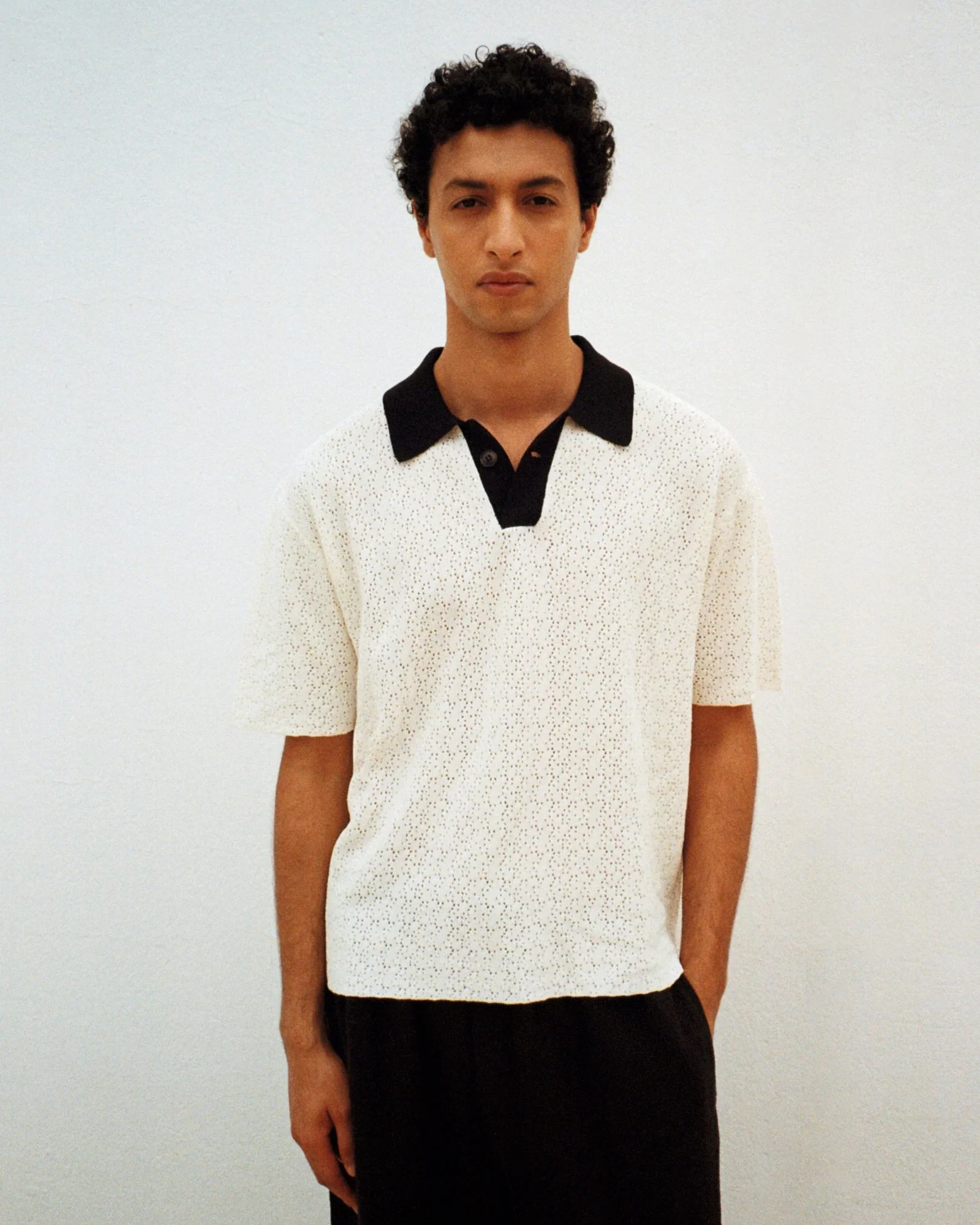 Button Through Polo Knit - Image 2