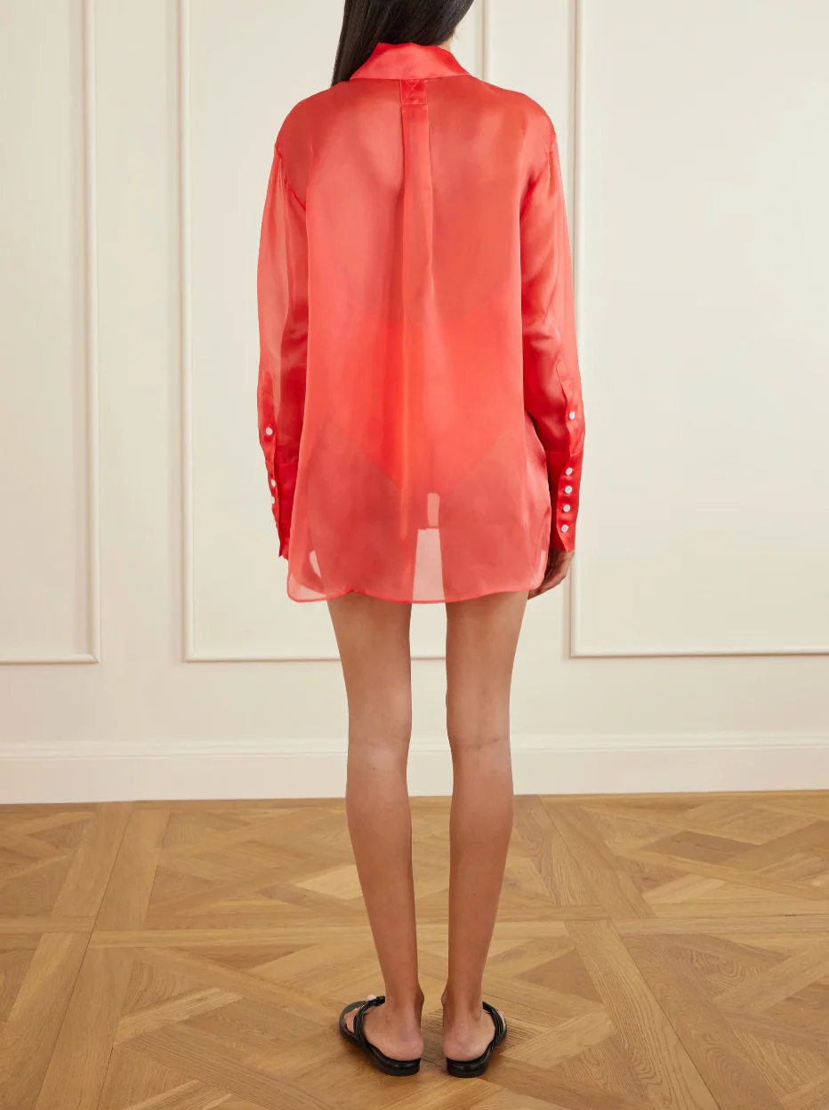 Organza Ls Shirt Pamplemousse - Image 2