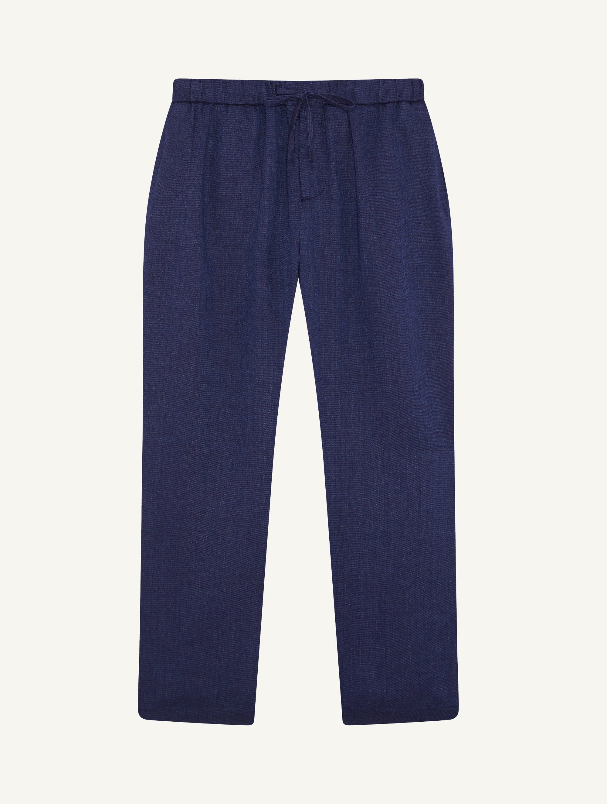 Oscar Linen Chinos Navy - Image 4