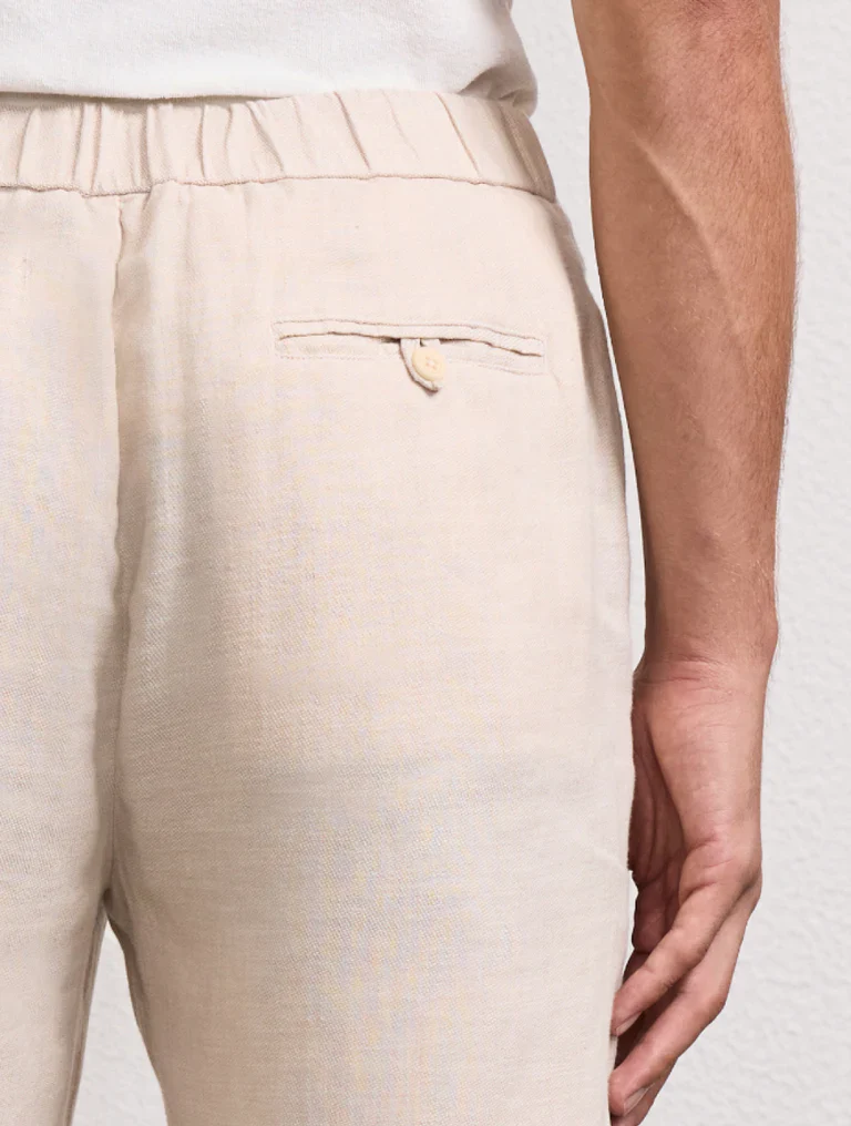 Oscar Linen Chinos Sand - Image 3