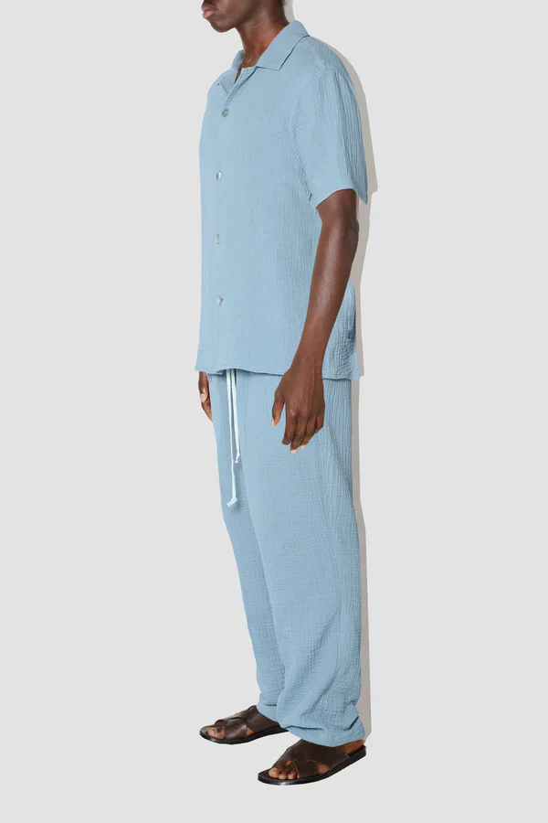 Pablo Resort Shirt Angel Weave Sky - Image 3