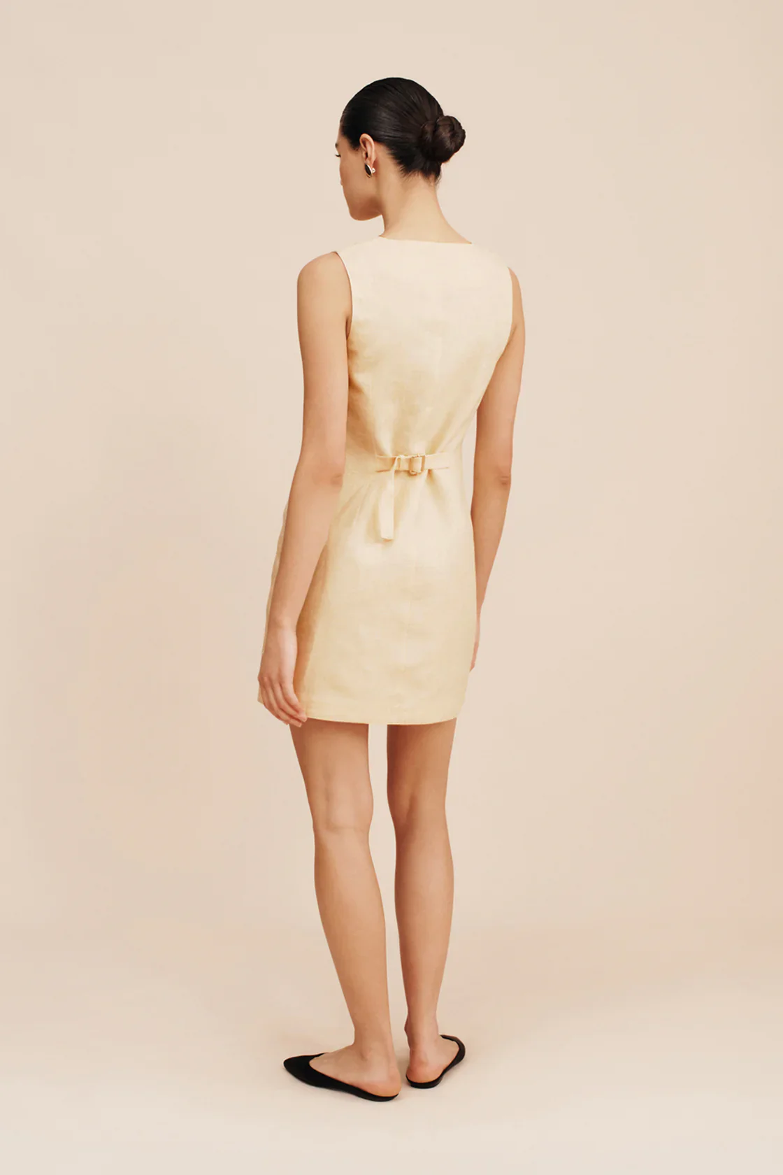 Emma Button Down Mini Dress - Image 3