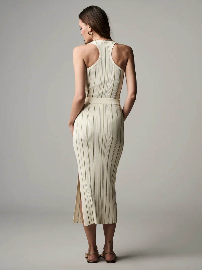 Peony Knit Skirt Ivory Sage (Final Sale) - Image 3