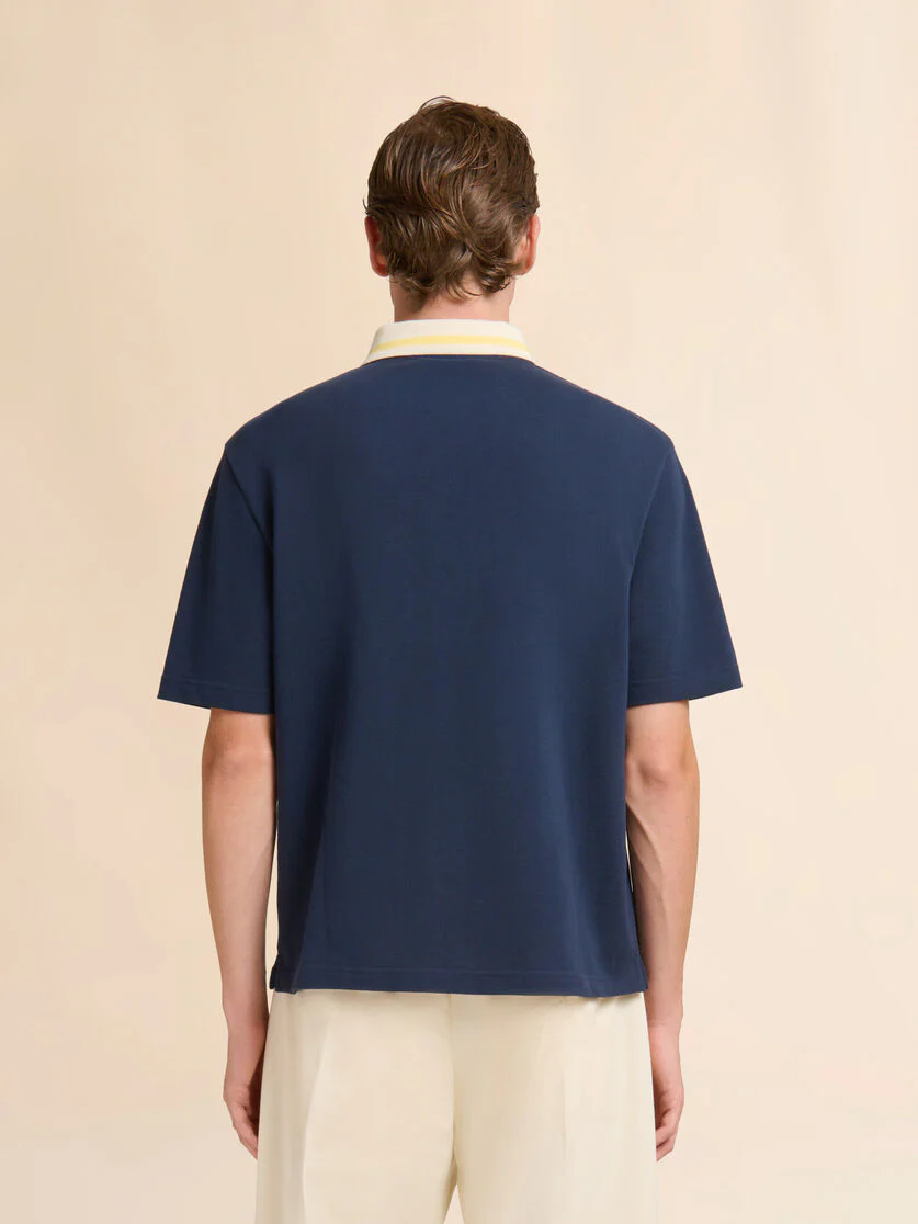 Piqué Polo Striped Collar - Image 2