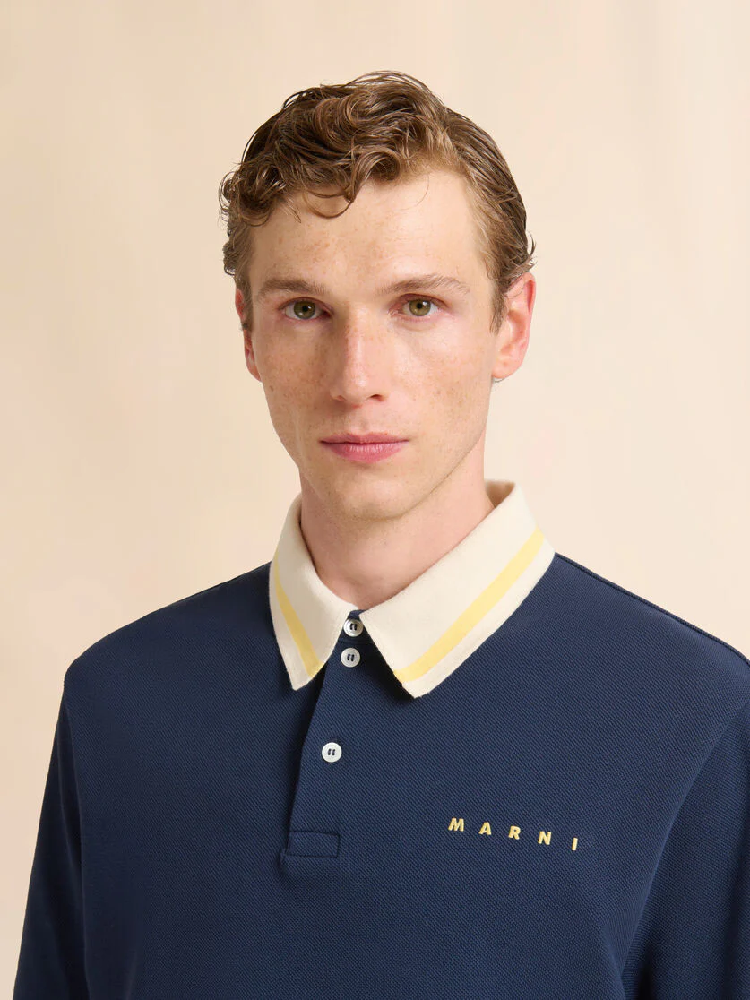 Piqué Polo Striped Collar - Image 3