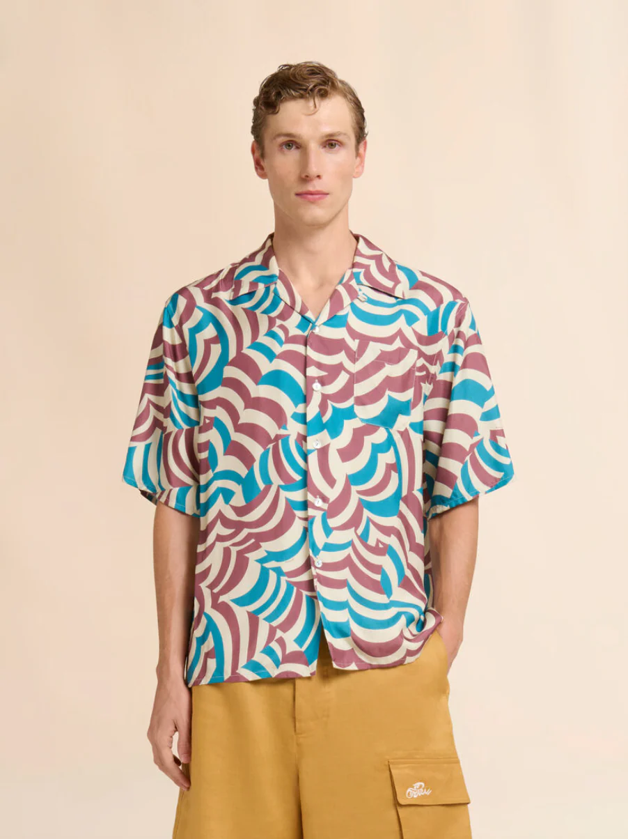 Printed Yoyo Viscose Twill Tobacco - Image 2