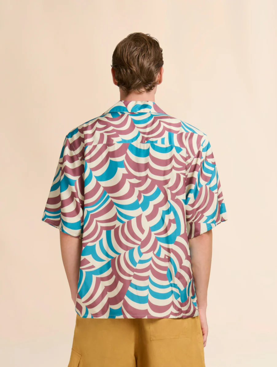 Printed Yoyo Viscose Twill Tobacco - Image 4