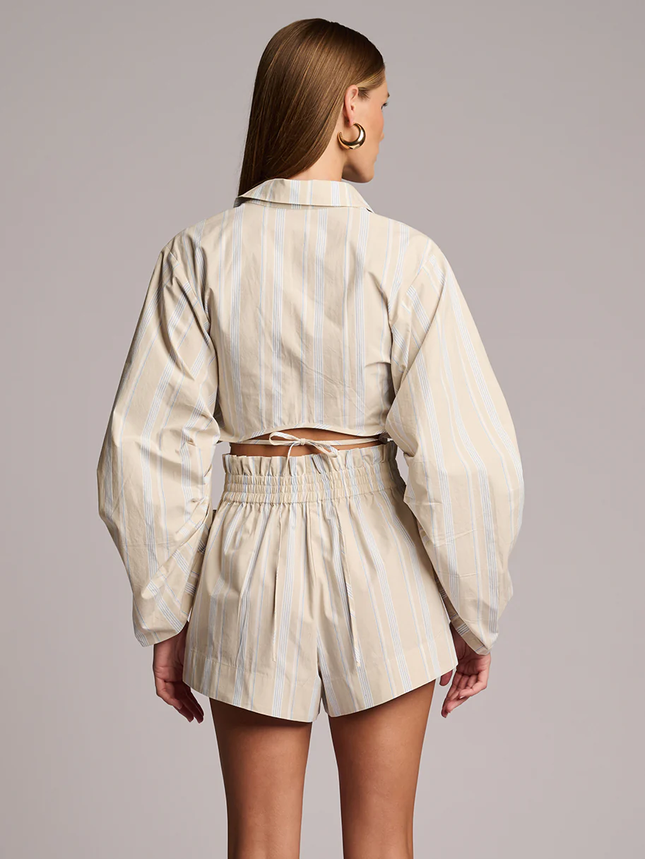 Raquel Top Beige Stripe - Image 3