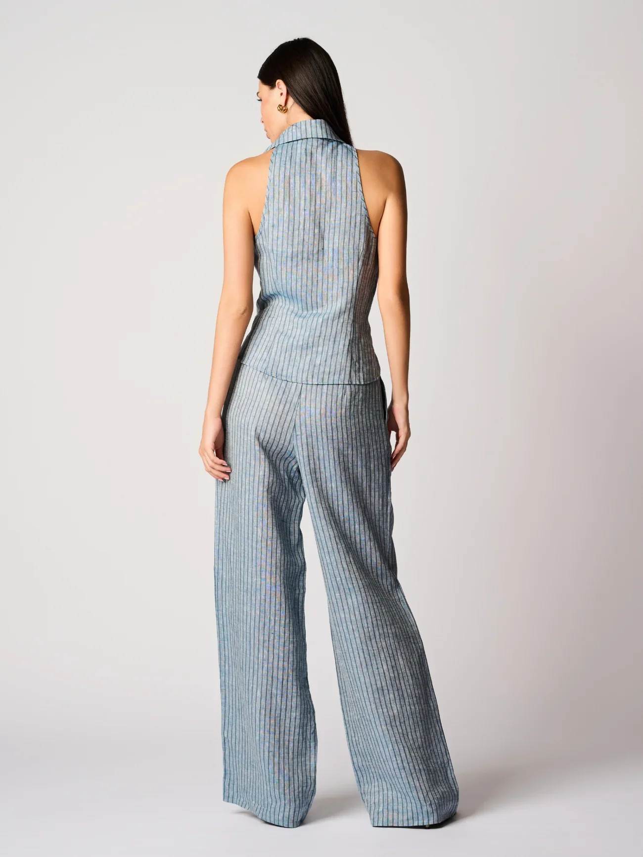 Alina Pant Blue Stripe - Image 2