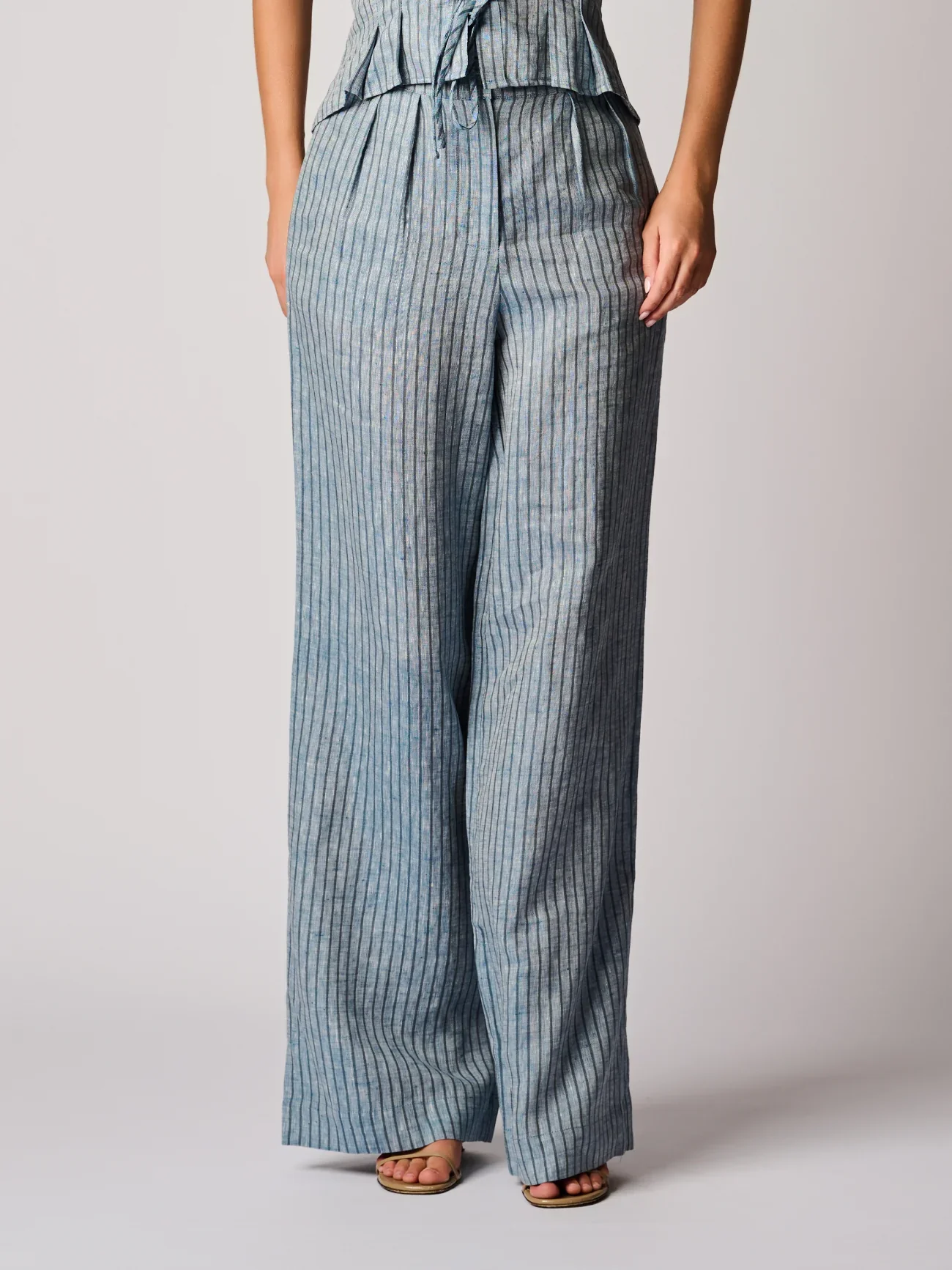Alina Pant Blue Stripe - Image 3