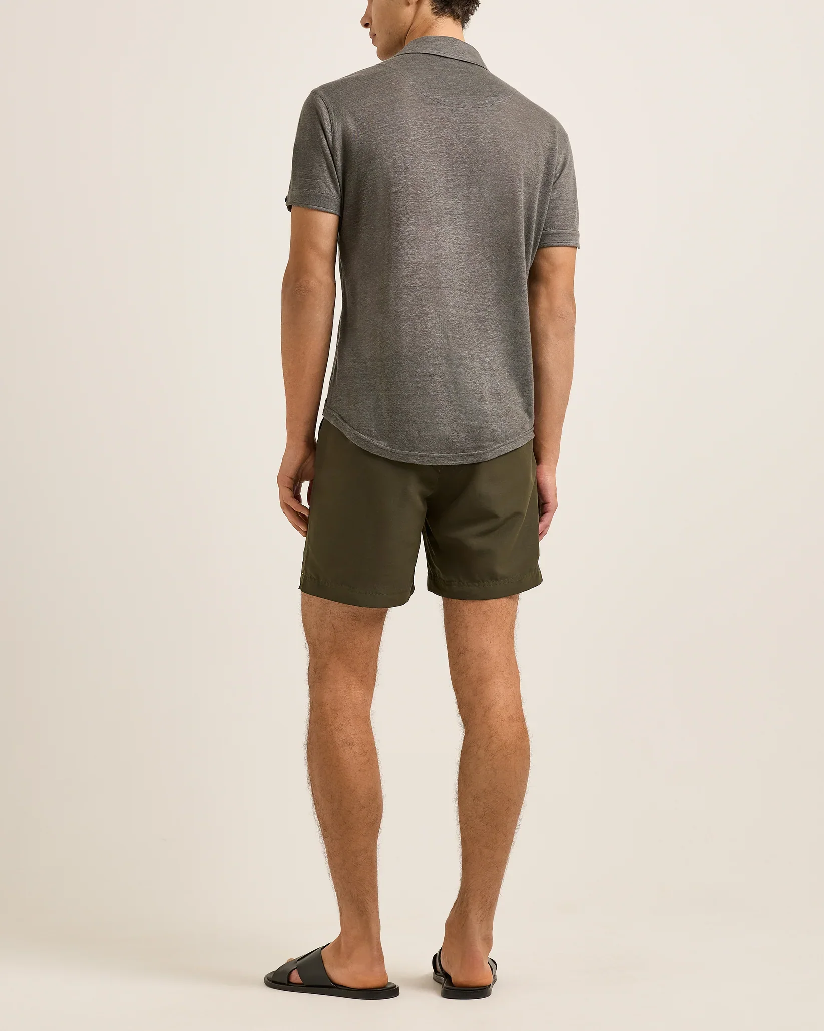 Sebastian Linen Polo Elephant Grey - Image 4
