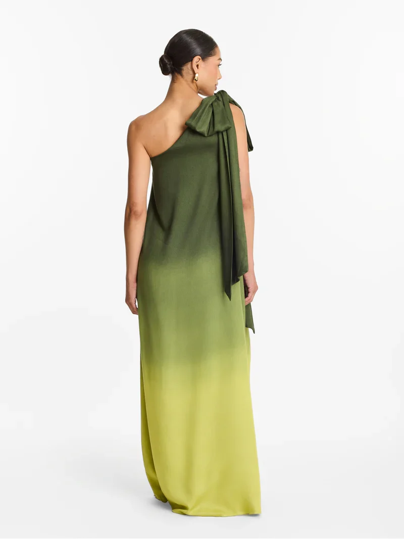 Raya Dress Ombra Olive - Image 3