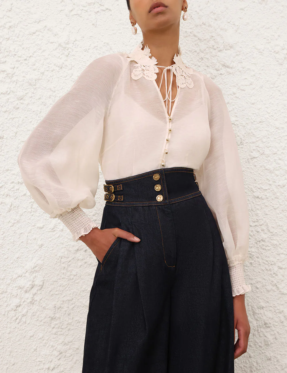 Rebellion Collared Blouse - Image 2