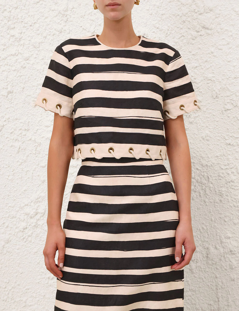 Rebellion Stripe Rope Skirt - Image 3