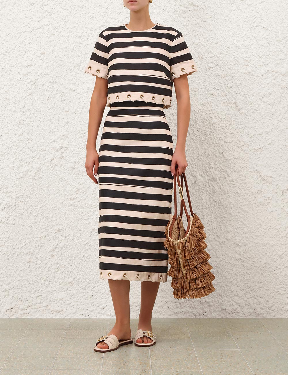 Rebellion Stripe Rope Skirt - Image 8