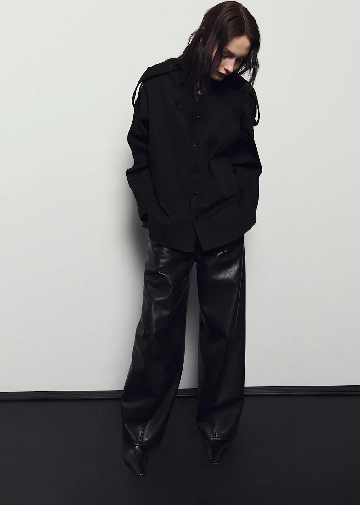 Recycled Leather Twist Jean (Final Sale) - Image 6