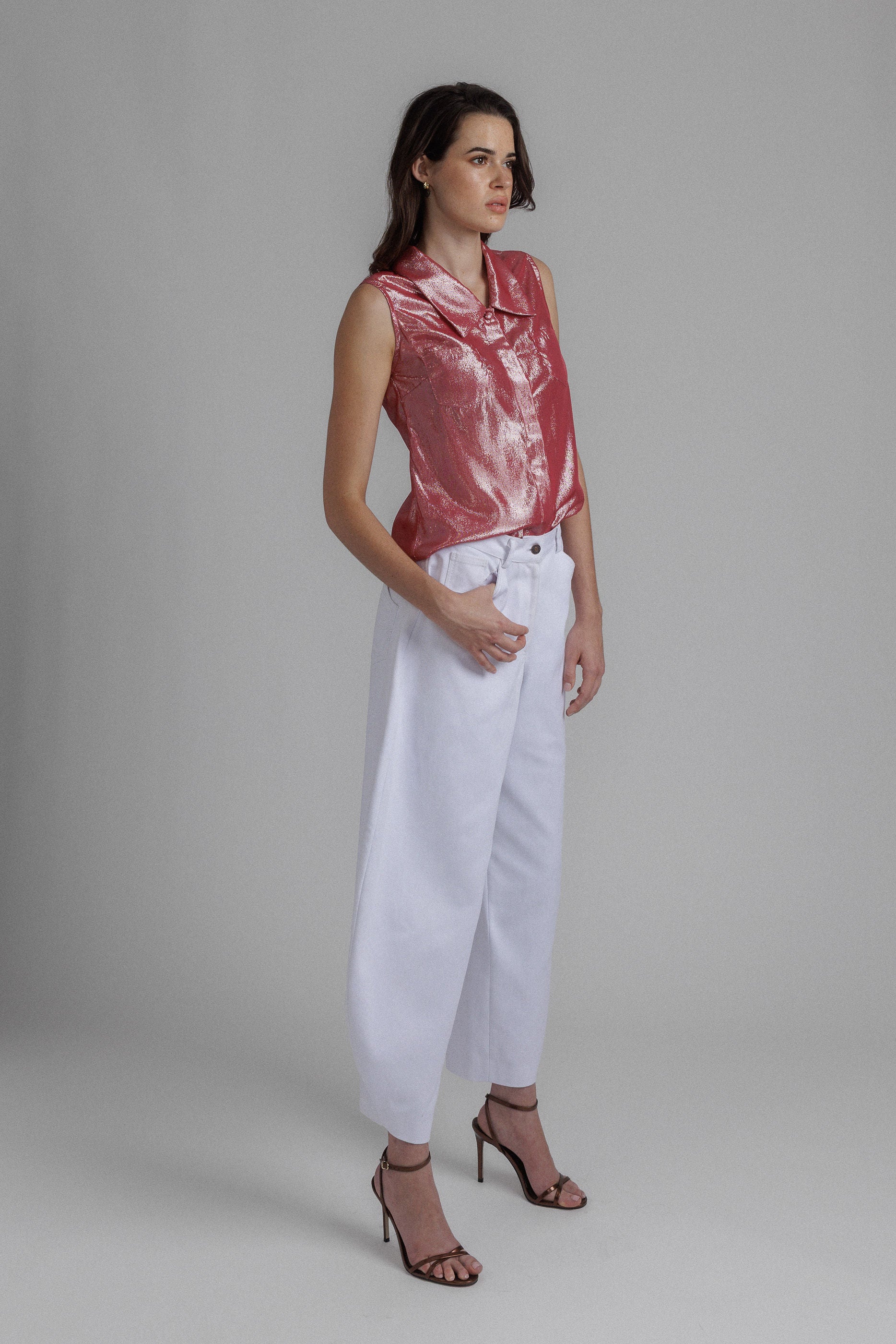 White Balloon Denim Pant - Image 3