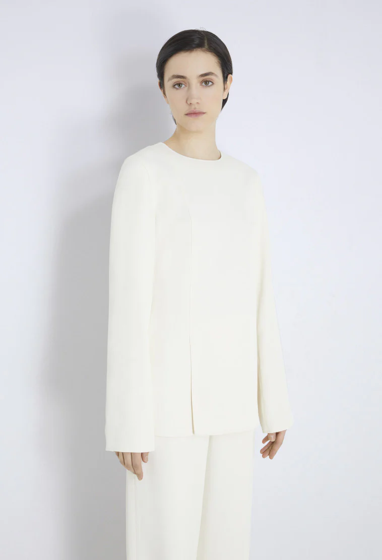 Renat Wool Blend Top Ivory (Final Sale) - Image 2