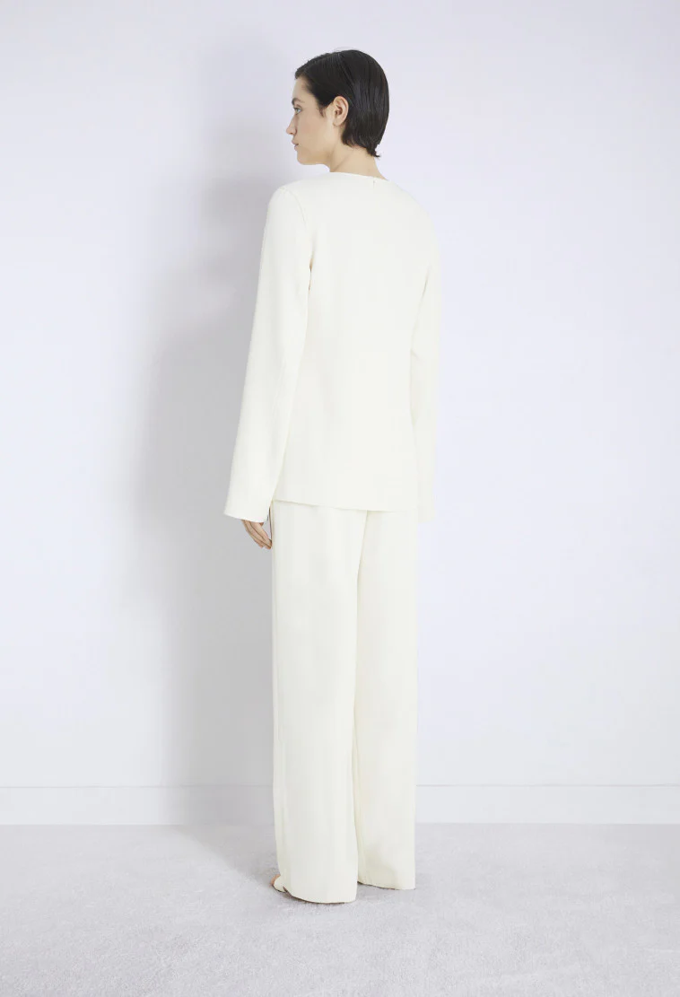 Renat Wool Blend Top Ivory (Final Sale) - Image 3