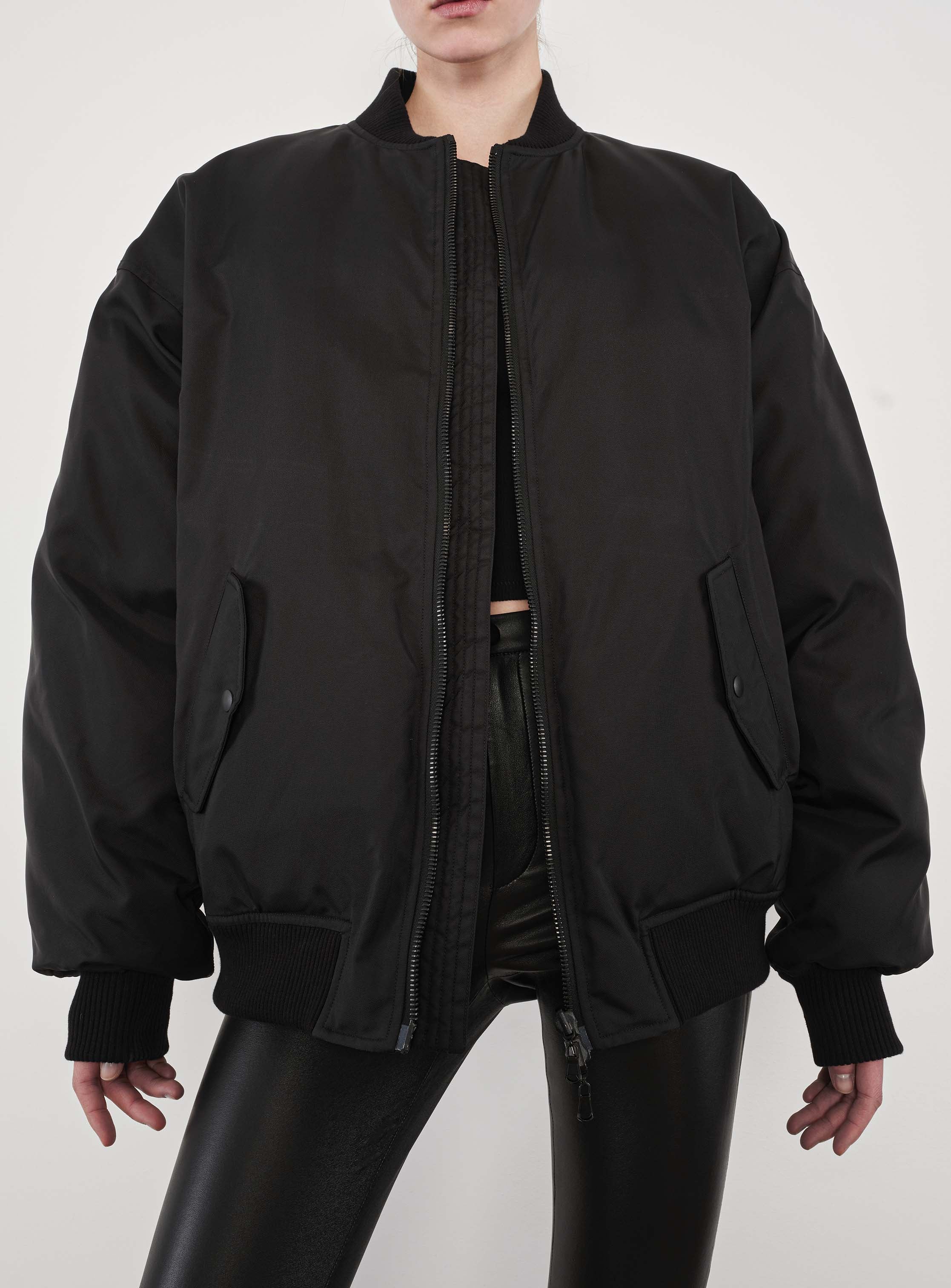 Reversible Bomber Jacket Black (Final Sale) - Image 4