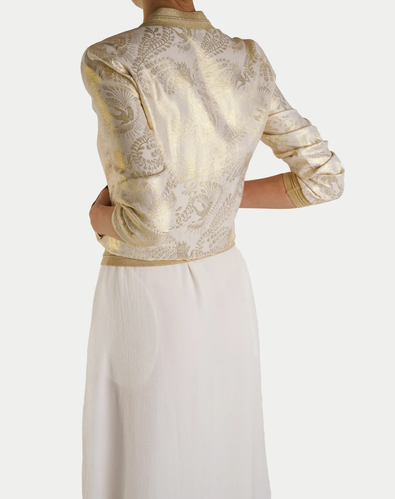 Reversible Silk Bomber Jacket - Image 2