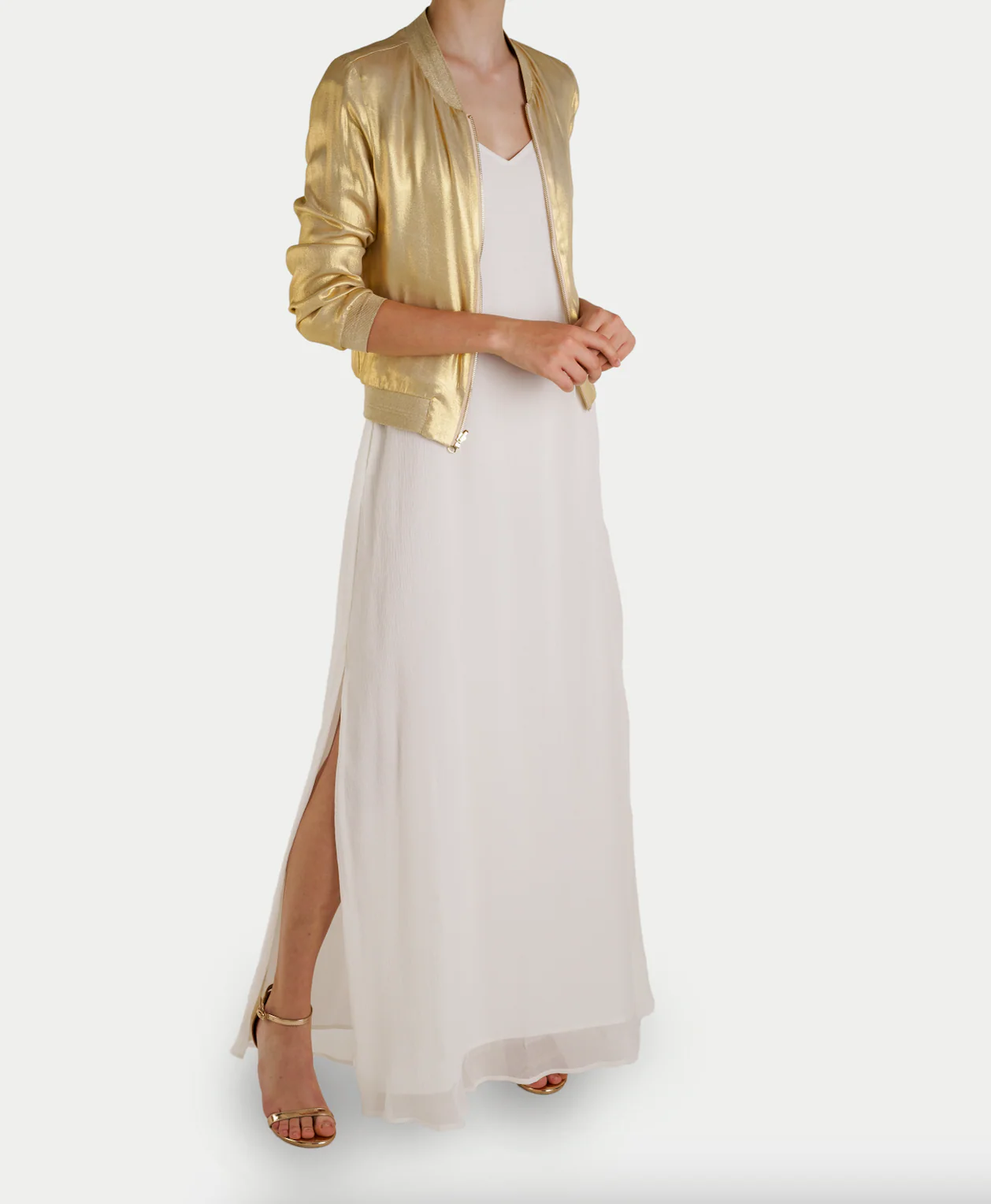 Reversible Silk Bomber Jacket - Image 3