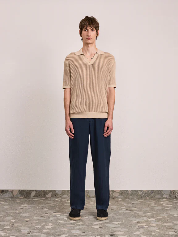 Rino Cotton Blend Polo Beige - Image 2