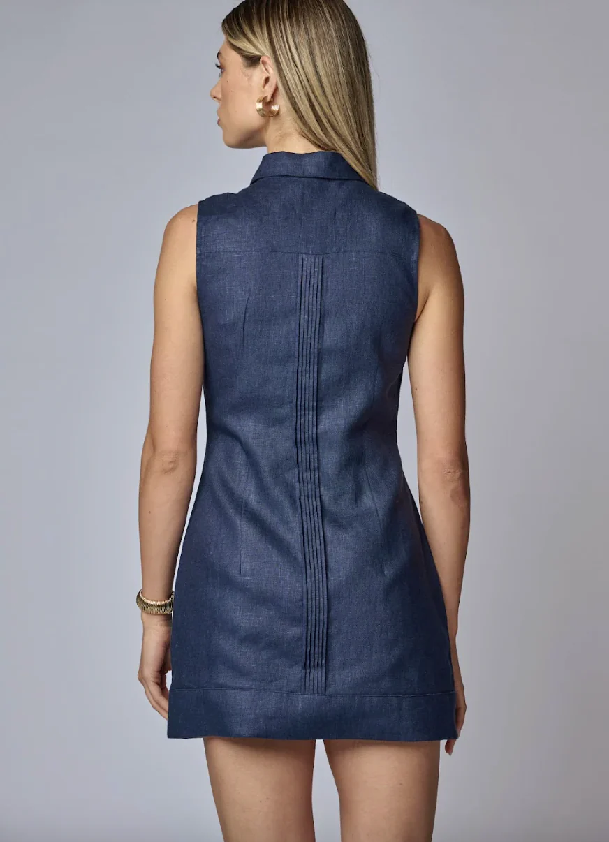 Riva Dress Indigo (Final Sale) - Image 3