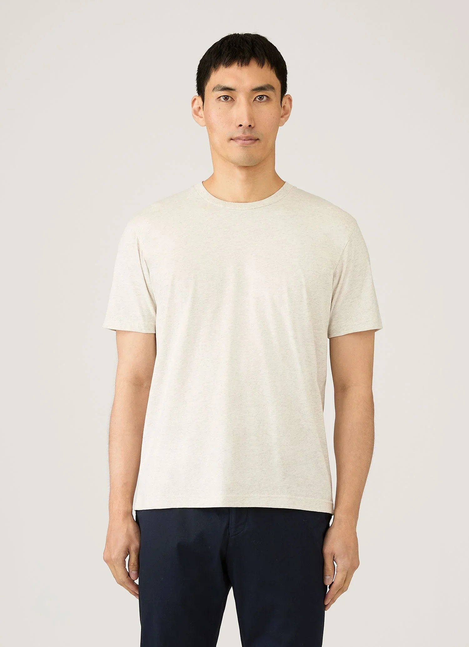 Riviera Midweight T‑shirt Archive White Melange - Image 2