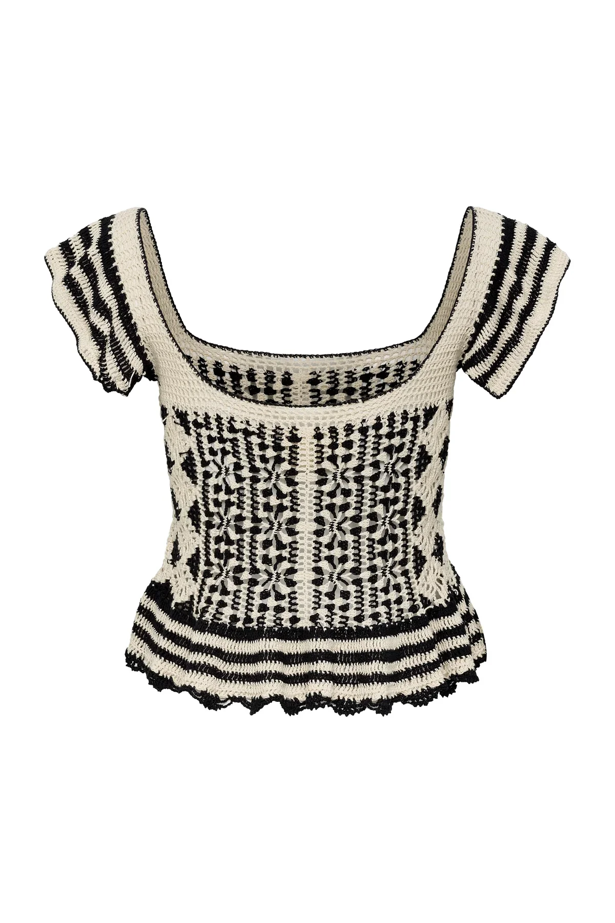 Paradise Top Black Cream (Final Sale) - Image 2