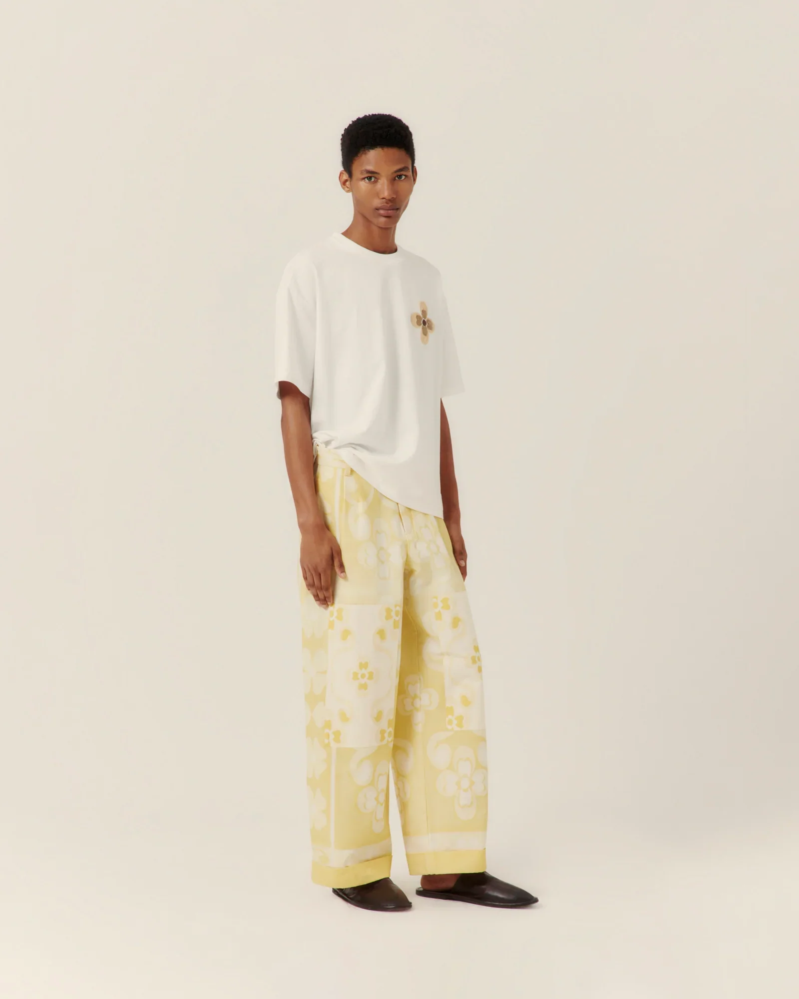Flower Embroidered Tee - Image 2