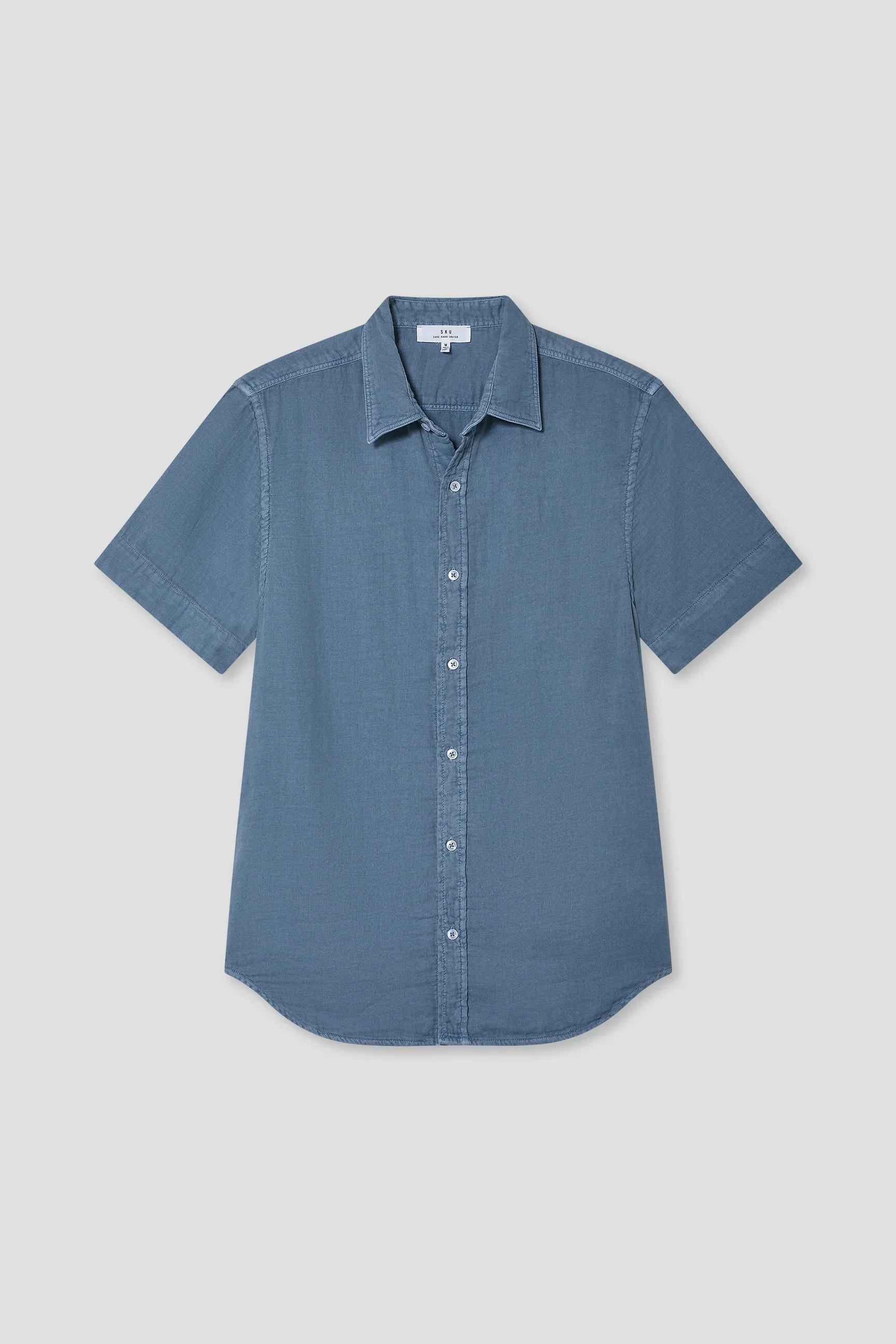 S/S Striple Gauze Shirt Union Blue
