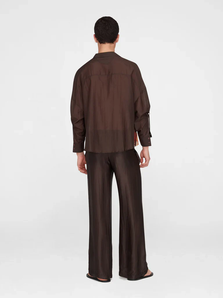Salpicon Brown Silk Pants - Image 2