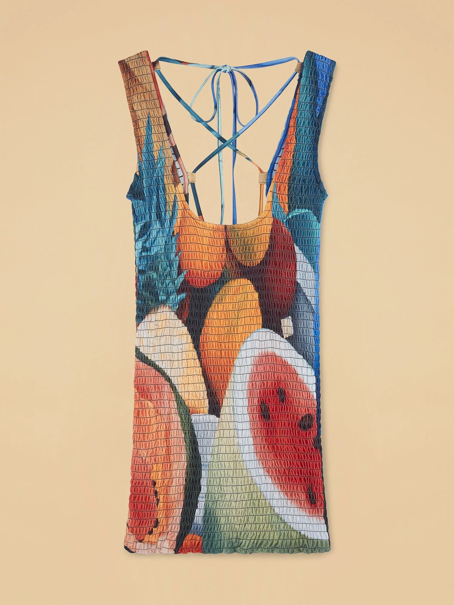Salpicon Ruched Mini Dress - Image 4