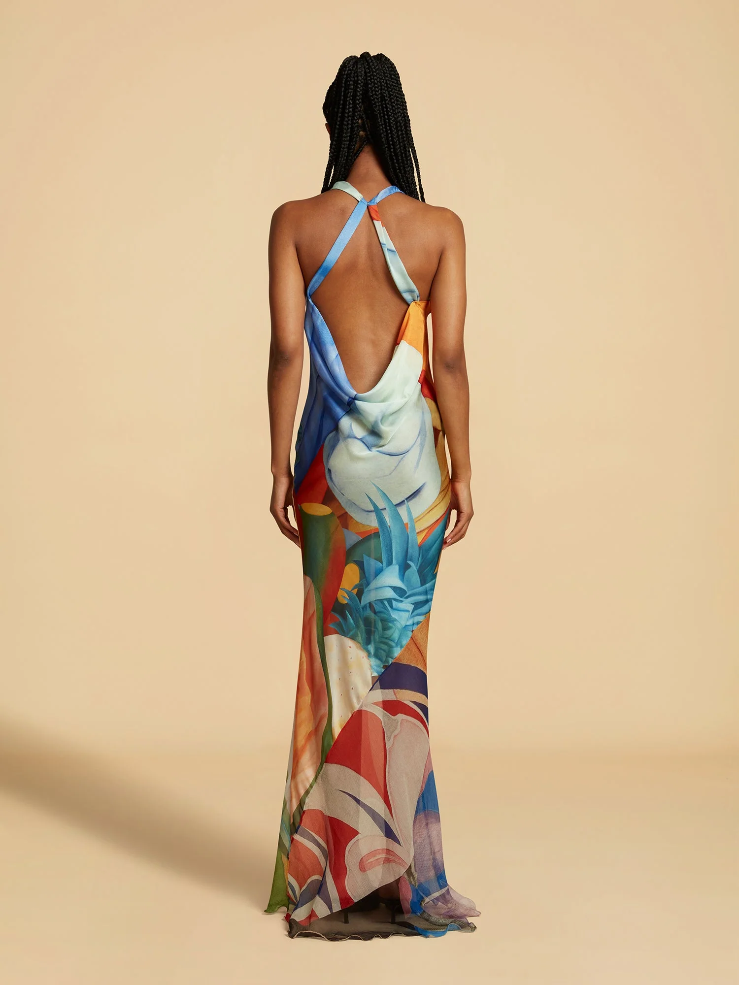Salpicon Long Silk Dress - Image 2