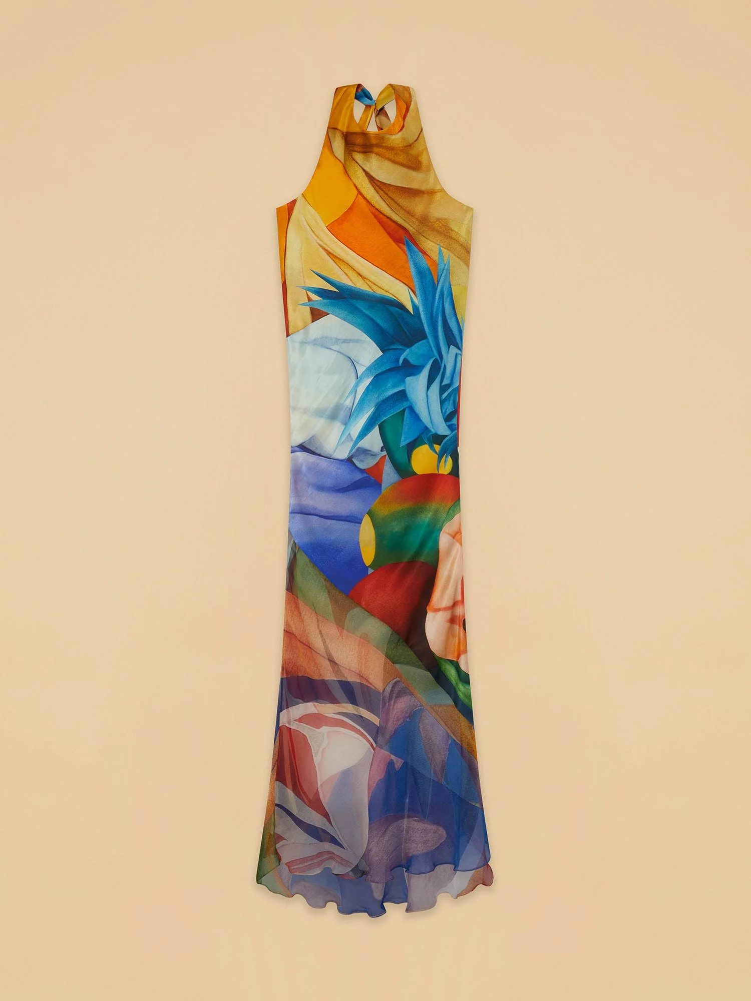 Salpicon Long Silk Dress - Image 3