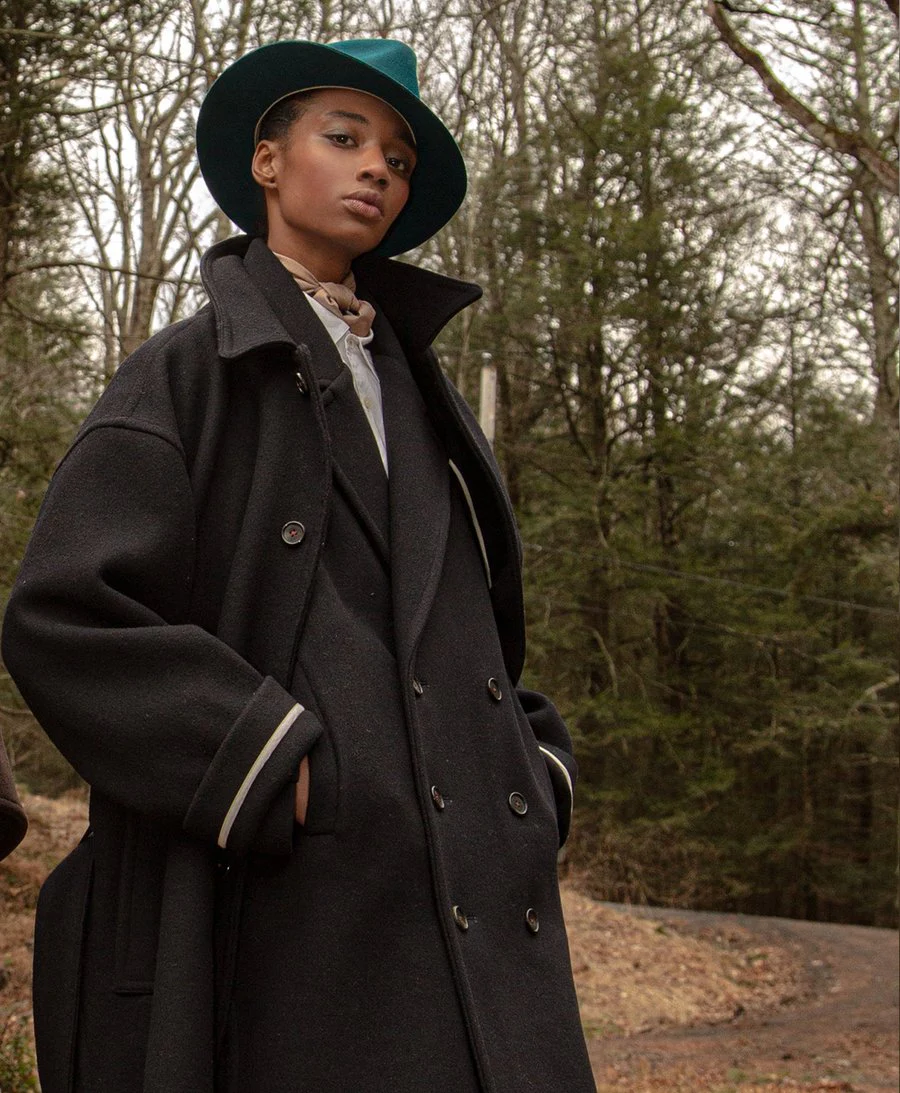 Salted Wool Peacoat 3/4 Length (Final Sale) - Image 2