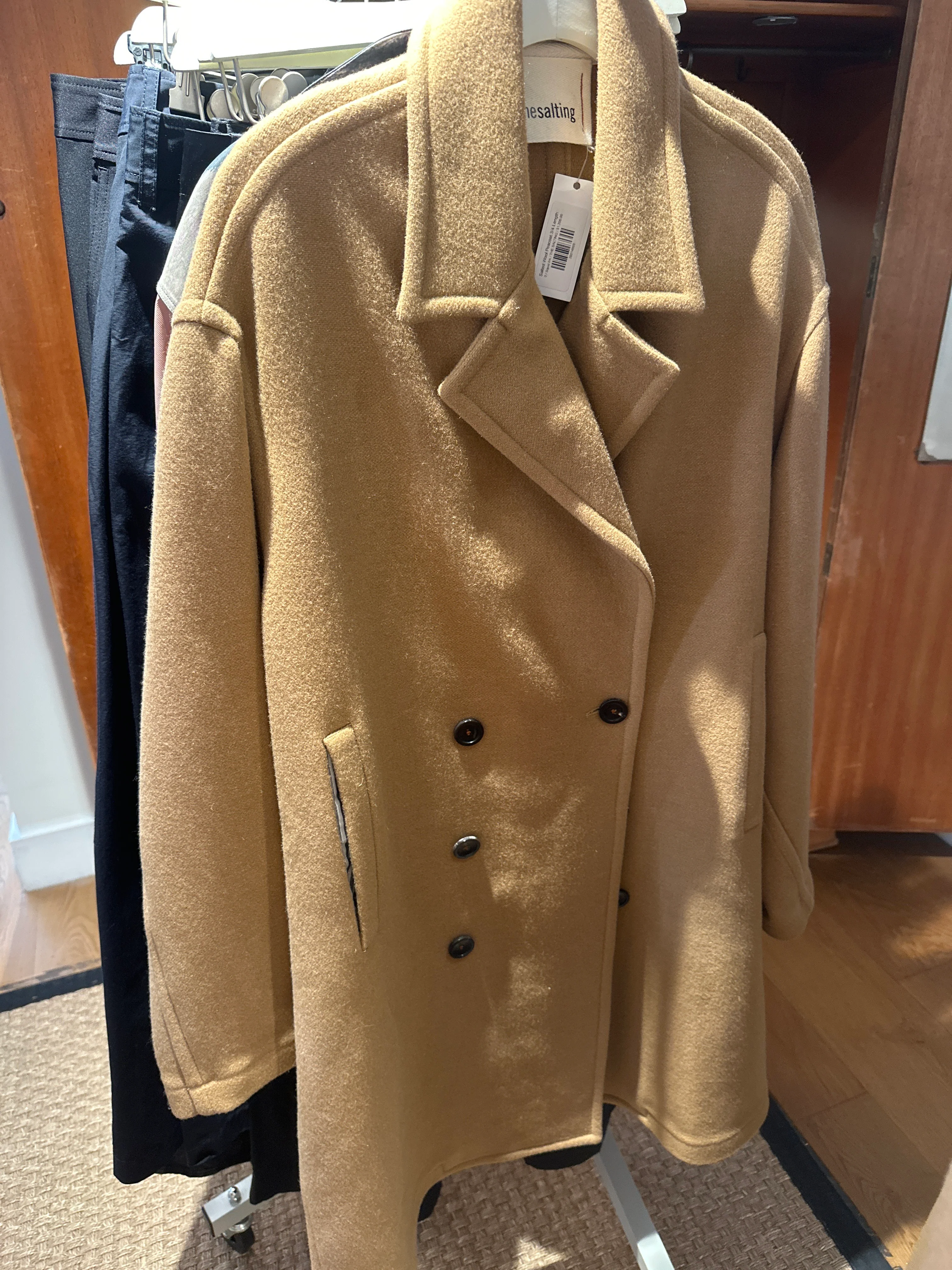 Salted Wool Peacoat 3/4 Length (Final Sale) - Image 3