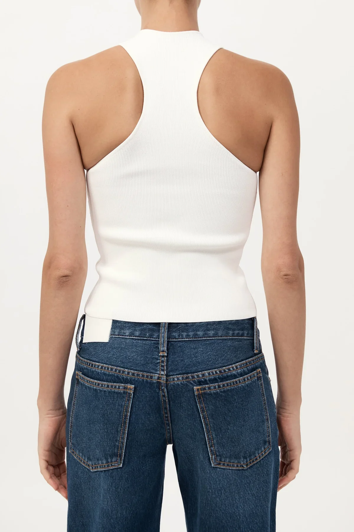 Sculpted Knit Top Off White - Image 3