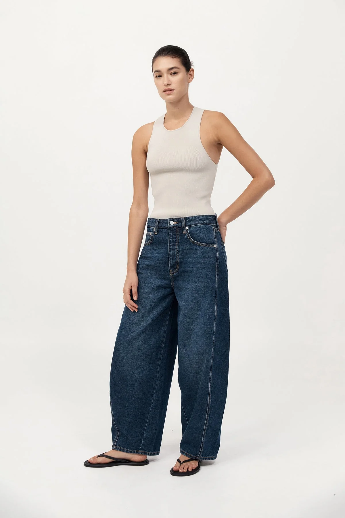 Sculpted Knit Top Silver - Image 3