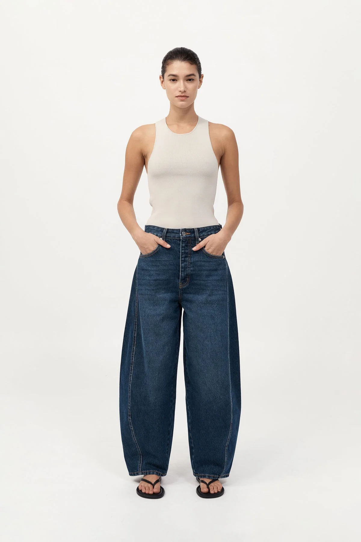Sculpted Knit Top Silver - Image 4
